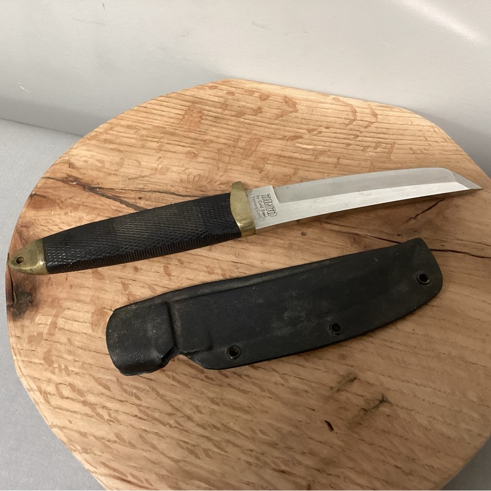🟡 Vintage - Made in Japan - Tanto Knife by Cold Steel Ventura Calif. w/ Sheath - Picture 9 of 15